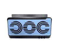 Ventiladores de refrigeración para amplificador de automóvil: ABS de 23 cm, ventilador de carga USB solar, enfriador de amplificador multifuncional | Perfectamente ideal para camionetas, furg