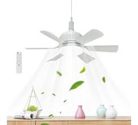 Ventiladores de Techo con Lámparas,Ventilador de Techo Empotrado con Portalámparas E27 | Dispositivo de Iluminación de Ahorro de Energía para Hogar Comercio Apartamento Cocina