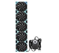 Ventiladores de ventilación ajustables de 120 mm x 5 600 mm, controlador de velocidad de 3 V-12 V para organizar de forma flexible, espacio de rack, ventana, gabinete, servidor, minería, gallinero,