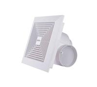 Ventiladores de ventilación Potente ventilador de escape silencioso, ventilador de techo de placas de yeso, ventilador de techo con succión for cocina, baño, tienda Ventilador de extracción(27*27cm)