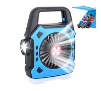 Ventiladores Para Carpa, Herramienta De Enfriamiento Recargable, Ventilador y Luz para Camping, para Furgoneta Autocaravana Coche Exteriores Viajes Playa Casa