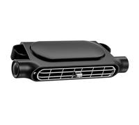 Ventiladores portátiles Soporte - adhesivo de gancho y vibración Circumambient Airflow pequeño ventilador de coche USB para Backeseat | Ventilador de cabeza de cabeza de doble turbina USB | Le ve