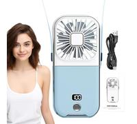 Ventiladores portátiles: ventilador personal plegable | Ventilador portátil recargable USB | Ventilador electoral pequeño y potente | Ventiladores de cuello versátiles, ventilador de batería con
