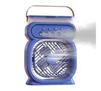 Ventilateur De Brume Portable | Éventail De Brume D'eau Bureau De Brumeux De Brume Plus Refroidisseur D'air - Appareil De Refroidissement Réglable 7 Couleurs Lumière 450 ml