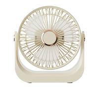 Ventilateur De Bureau - Ventilateur De Table Pour Chambre | Refroidisseur Portable Silencieux | Tête Inclinable à 90 Degrés | Circulateur D'air Rechargeable | Gadgets Rafraîchissants Pour Cuisine
