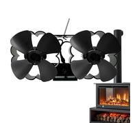 Ventilateur De Cheminée - Modèle Alimenté Par Chaleur Silencieux, Circulateur D’Air Thermique | Accessoire Poêle À Bois , Diffuseur Économie D’Énergie Chauffage Maison Cabane Intérieur Automat