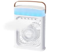 Ventilateur Par Évaporation Avec Humidificateur - Refroidisseur D'air Personnel Portable À 3 Vitesses De Vent, Unité De Refroidissement De Silencieuse | Ventilateur De Bureau Pour Bureau À Domi