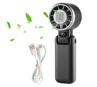 Ventilateur Portable Main - mini ventilateur bureau rechargeable 3600mah, moteur silencieux turbo airflow, design léger | extérieur voyage vacances camping exercice bureau chambre maison utilisation p