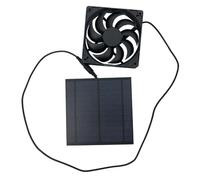 Ventilateur Solaire Pour Poulailler - Ventilateur Solaire Étanche Pour Niche Pour Chien | Dispositif De Refroidissement Puissant Et Kit D'extraction D'air Polyvalent Pour Pique-nique, Camping, Camping