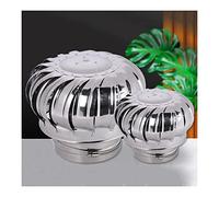 Ventilation Chimney Cowl,Stainless Steel Spinner Anti Downdraught Chimney Cowl Fits Most Chimney Pots，Chimney Cowl Chimney Spinner Cowl，Simple to Fit Chimney Cowl Cap (Size : 100mm/3.94in)