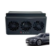 Ventilator de coche solar genérico, ventilador de circulación de aire automático, 23 x 11,3 x 5 cm, 9,06 x 4,45 x 1,97 pulgadas, energía para sedán, RV, pequeño coche, SUV, y camión