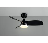 Ventilatore da Soffitto Trio Lighting LED Dimmerabile con Telecomando nero - R62