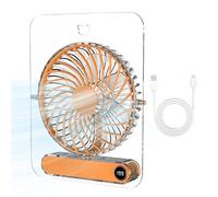 Ventilatore USB da Scrivania - ABS+PC 14,5x4x15,5cm Pieghevole Trasparente 5 Velocità Portátil | Ventilatore USB da Scrivania with batteria 1800mAh basso rumore design pieghevole viaggio spiaggia est