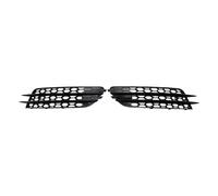 Ventillez de la parrilla delantera del automóvil Chrome Compatible compatible con Audi A6 C7 Sedan 2012 2013 2014 2015 Fog Lamp Grill ABS(Black1)