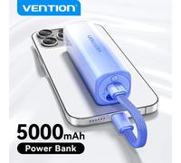 Vention 5000mAh Power Bank 20W carga rápida batería externa portátil Powerbank para Xiaomi Samsung iPhone batería externa 5000mAh Red