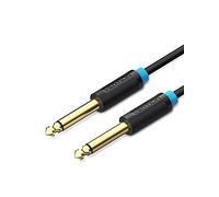 Vention 6,35 mm a 6,35 mm estéreo cable 3M, 1/4 TRS chapado en oro Jack macho a macho cable para guitarra, amplificador, piano, eléctrico bajo