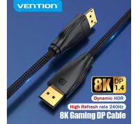 Cable displayport 1.4 8k vention hccbj/ displayport macho - displayport macho/ 5m/ negro