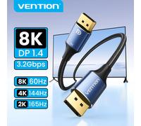 Vention Cable DisplayPort 1.4 UltraHD 8K Algodón Trenzado 1.5m Azul