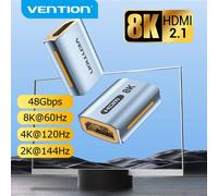 Vention 8K HDMI extensor HDMI hembra a conector hembra 8K60Hz HDMI 2,1 adaptador de extensión de acoplador para PS4 HDTV Roku TV Stick PC 8K HD 1 Piece