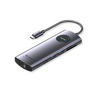 VENTION 9 en 1 HUB USB Compatible con DP Adaptador 4K@60Hz Divisor RJ45 Tipo C HUB 3.0 PD Estación de Acoplamiento de Carga de 100W