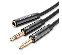 Vention Adaptador de tarjeta de sonido USB externa de 3,5 mm con micrófono, convertidor USB a conector 3,5 para PS4, laptop, auriculares de computadora, modelo BBTBY