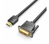 Vention Adaptador DVI a HDMI ABFBG Negro 1,5 m