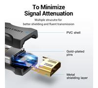 Vention AIRB0 Adaptador HDMI 2.0 4K Hembra a Hembra Negro