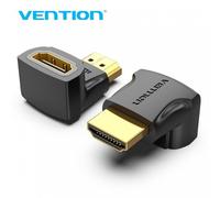 Adaptador HDMI 4K 90° Vention AIOB0 Macho a Hembra Conectores Chapados en Oro Negro
