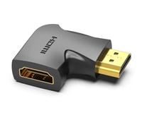 Adaptador HDMI Vention AIPB0 4K 90º Macho a Hembra Chapado en Oro Negro