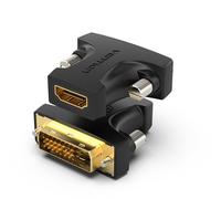 Adaptador Vention AILB0 HDMI Hembra DVI 24+1 Macho 1080p 60Hz PVC Negro