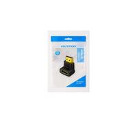 Adaptador HDMI 4K 90° Vention AIOB0 Macho a Hembra Conectores Chapados en Oro Negro