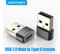 Vention CDWB0 Adaptador USB 2.0 Tipo-A Macho a USB Tipo-C Hembra Negro