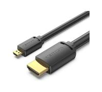 Cable Micro HDMI Vention AGIBF 2.0 4K 1m chapado en oro negro
