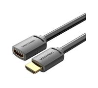 Cable alargador hdmi 4k vention ahcbi/ hdmi macho - hdmi hembra/ 3m/ negro
