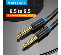 Vention Aux Cable de guitarra Jack 6,5 mm a 6,5 mm Cable de audio para mezclador de guitarra Altavoz estéreo Jack 6,35 mm Cable auxiliar 1 m 3 m 5 m 10 m PVC Shell