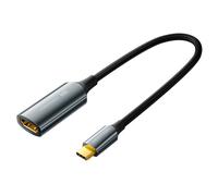 VENTION Cable adaptador USB C a HDMI 4K a 60Hz, compatible con Thunderbolt 3/4, adaptador tipo C a HDMI compatible con iPhone 15 Pro/15Pro Max, Macbook, iPad, Mac, XPS, Surface, carcasa de zinc, color