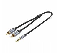 Cable Estéreo Vention BCNBI/ Jack 3.5 Macho - 2x RCA Macho/ 3m/ Gris