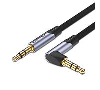 VENTION Cable auxiliar de 3,5 mm Cable de audio de 3m y 90 grados Cable plano TRS Cable estéreo de 3,5 mm a 3,5 mm Cable macho a macho, para auriculares, Altavoz, automóvil Barra de sonido, PC
