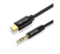 Vention Cable Conversor Audio BGABF/ USB Tipo-C Macho - Jack 3.5 Macho/ 1m/ Negro