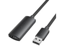Cable Alargador Usb 2.0 M/h 5 M Negro Vention