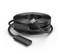 VENTION Cable de extensión activo USB 2.0, cable amplificado de señal para portátil inteligente, PC, TV, Xbox One, SSD, cable extensor USB, cable mini de velocidad rápida (5 m)