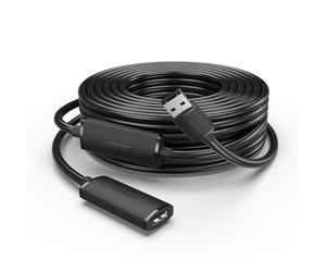 VENTION Cable de extensión activo USB 2.0, cable amplificado de señal para portátil inteligente, PC, TV, Xbox One, SSD, cable extensor USB, cable mini de velocidad rápida (5 m)
