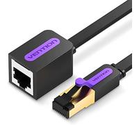 VENTION Cable de Extensión Ethernet CAT 7, 10 Gbps LAN Alargador Cable de Red, RJ45 Macho a Hembra Alargador Ethernet, para PC, Módem, Router, Compatible con Cat 5/5e/6/6a (2m)