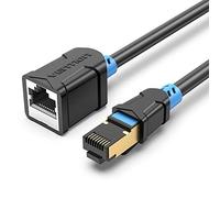 VENTION Cable de Extensión Ethernet Cat6 10 Gigabit Alargador Ethernet Cat6 Cable de Red Blindado RJ45 Macho a Hembra para Interruptores, Enrutadores (0,5 M)
