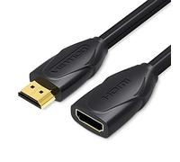 Cable Alargador HDMI Vention VAA-B06-B100/ HDMI Macho - HDMI Hembra/ 1m/ Negro