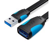 Cable Alargador USB 3.0 Vention VAS-A13-B050/ USB Macho - USB Hembra/ 5Gbps/ 50cm/ Negro y Azul