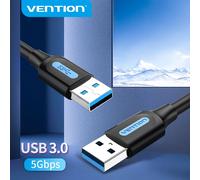 Cable USB 3.0 Vention CONBG/ USB Macho - USB Macho/ 5Gbps/ 1.5m/ Negro