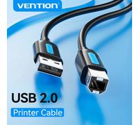 Vention Cable – Cable USB 2.0 Impresora COQBF – USB A a B 480 Mbps 1 m Negro