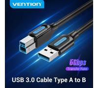VENTION Cable Impresora USB 0.5m Cable de escáner USB 2.0 tipo A de alta velocidad para HP/Epson/Dell/Canon/Lexmark/Xerox/Brother/Samsung etc.