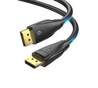 VENTION Cable Displayport 8K 1.4 8K 60Hz 4K 240Hz, cable DP 32.4Gbps compatible con HDR, FreeSync, G-Sync, DSC 1.2, HDCP 2.2 para PC, HDTV, monitor, tarjeta gráfica (2 m)